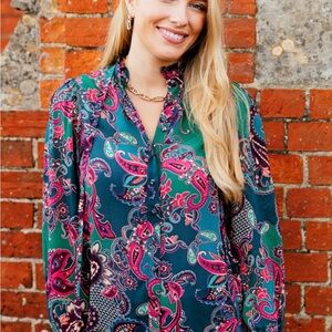Suncoo Paisley Print Blouse - Multicolor
